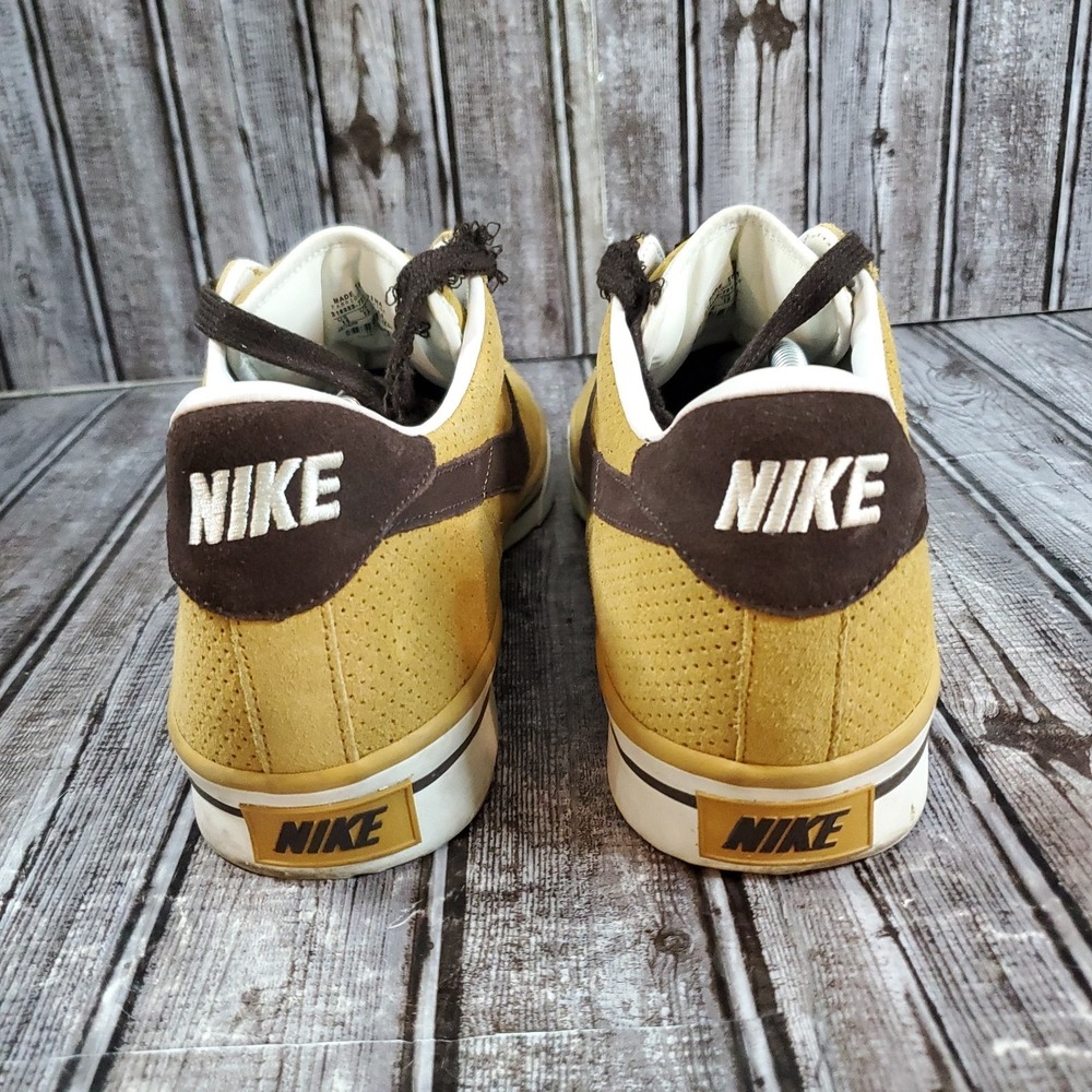 Nike Men's SB Blazer Low BRS Mustard Brown Suede Sneakers 2008 Size 14 - Picture 5 of 8